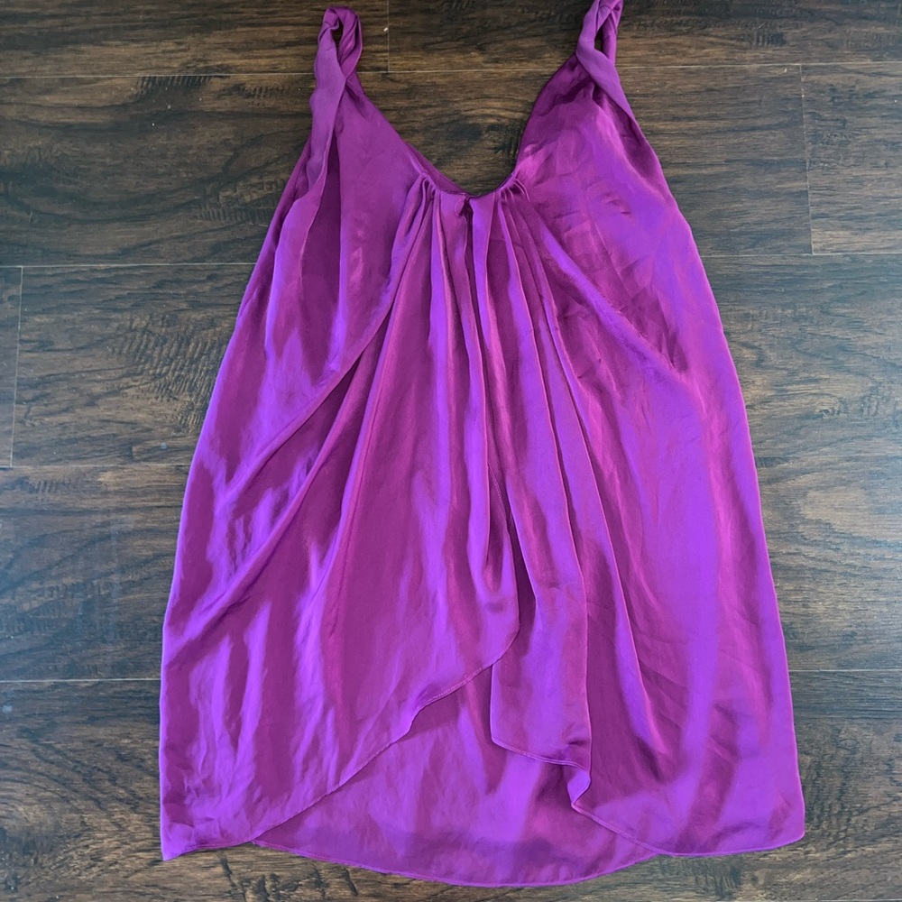 Diane Von Furstenberg DVF Purple Short Cocktail Dress size 2 $425